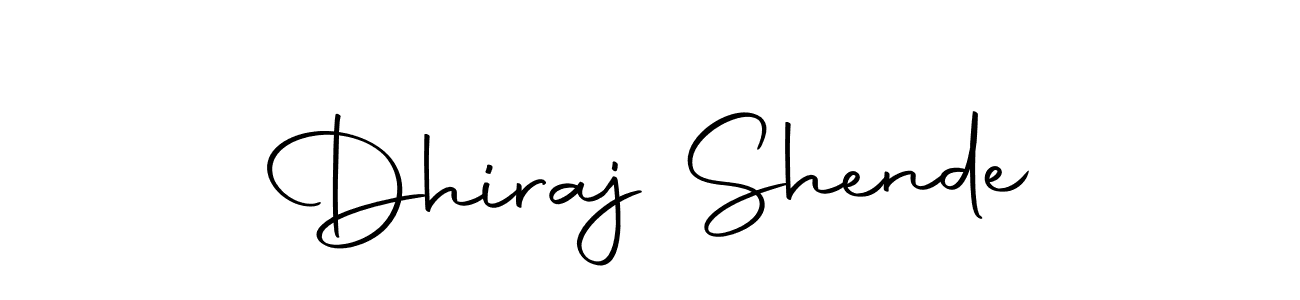 How to make Dhiraj Shende name signature. Use Autography-DOLnW style for creating short signs online. This is the latest handwritten sign. Dhiraj Shende signature style 10 images and pictures png