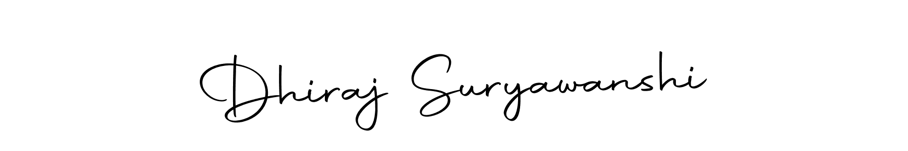 You can use this online signature creator to create a handwritten signature for the name Dhiraj Suryawanshi. This is the best online autograph maker. Dhiraj Suryawanshi signature style 10 images and pictures png
