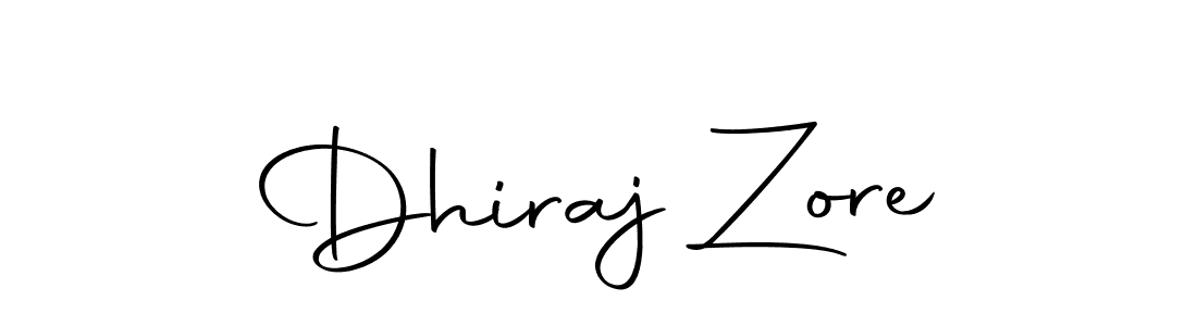 Design your own signature with our free online signature maker. With this signature software, you can create a handwritten (Autography-DOLnW) signature for name Dhiraj Zore. Dhiraj Zore signature style 10 images and pictures png