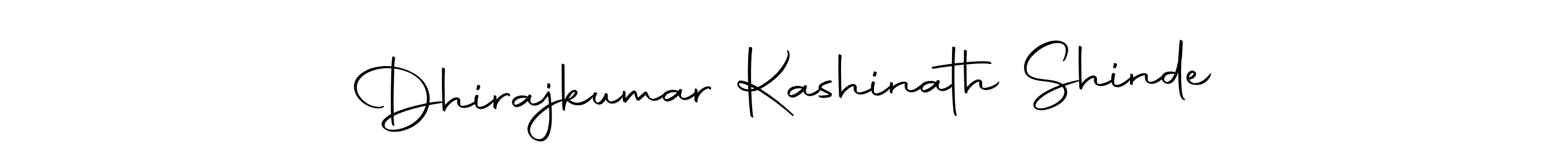 How to make Dhirajkumar Kashinath Shinde name signature. Use Autography-DOLnW style for creating short signs online. This is the latest handwritten sign. Dhirajkumar Kashinath Shinde signature style 10 images and pictures png