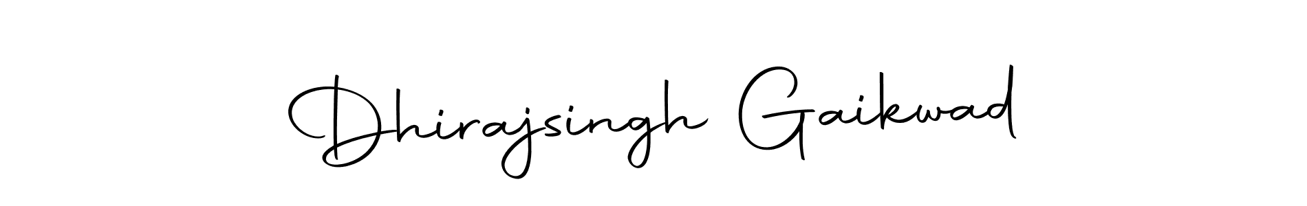 Make a beautiful signature design for name Dhirajsingh Gaikwad. With this signature (Autography-DOLnW) style, you can create a handwritten signature for free. Dhirajsingh Gaikwad signature style 10 images and pictures png