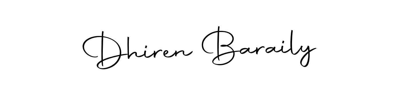 Make a beautiful signature design for name Dhiren Baraily. With this signature (Autography-DOLnW) style, you can create a handwritten signature for free. Dhiren Baraily signature style 10 images and pictures png