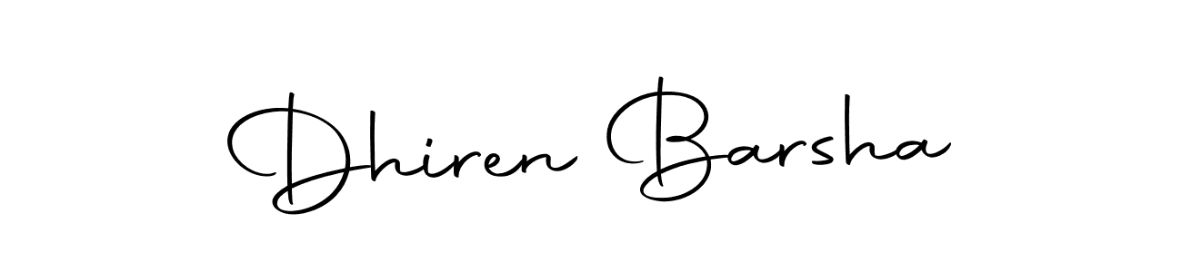 Make a beautiful signature design for name Dhiren Barsha. Use this online signature maker to create a handwritten signature for free. Dhiren Barsha signature style 10 images and pictures png