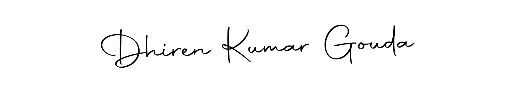 Make a beautiful signature design for name Dhiren Kumar Gouda. With this signature (Autography-DOLnW) style, you can create a handwritten signature for free. Dhiren Kumar Gouda signature style 10 images and pictures png