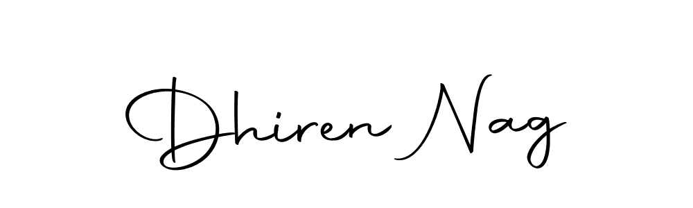 Create a beautiful signature design for name Dhiren Nag. With this signature (Autography-DOLnW) fonts, you can make a handwritten signature for free. Dhiren Nag signature style 10 images and pictures png