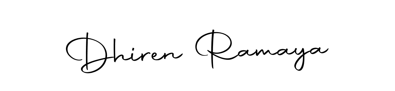 if you are searching for the best signature style for your name Dhiren Ramaya. so please give up your signature search. here we have designed multiple signature styles  using Autography-DOLnW. Dhiren Ramaya signature style 10 images and pictures png