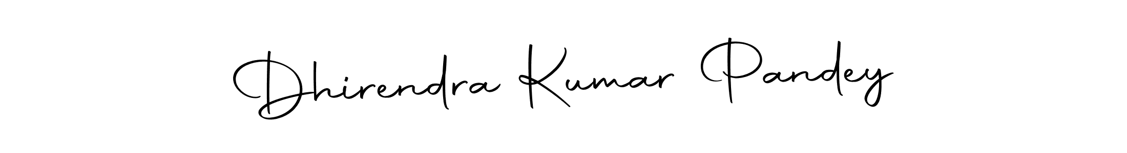 Create a beautiful signature design for name Dhirendra Kumar Pandey. With this signature (Autography-DOLnW) fonts, you can make a handwritten signature for free. Dhirendra Kumar Pandey signature style 10 images and pictures png