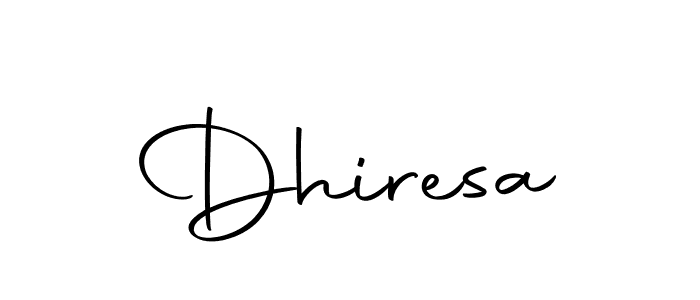 Use a signature maker to create a handwritten signature online. With this signature software, you can design (Autography-DOLnW) your own signature for name Dhiresa. Dhiresa signature style 10 images and pictures png