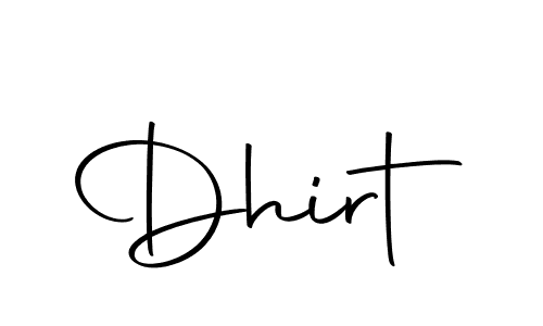 Make a short Dhirt signature style. Manage your documents anywhere anytime using Autography-DOLnW. Create and add eSignatures, submit forms, share and send files easily. Dhirt signature style 10 images and pictures png