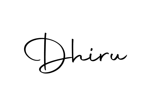 Use a signature maker to create a handwritten signature online. With this signature software, you can design (Autography-DOLnW) your own signature for name Dhiru. Dhiru signature style 10 images and pictures png