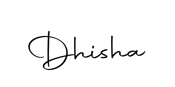 Create a beautiful signature design for name Dhisha. With this signature (Autography-DOLnW) fonts, you can make a handwritten signature for free. Dhisha signature style 10 images and pictures png