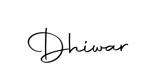 Use a signature maker to create a handwritten signature online. With this signature software, you can design (Autography-DOLnW) your own signature for name Dhiwar. Dhiwar signature style 10 images and pictures png