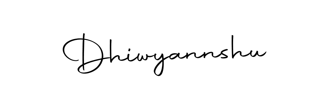 Use a signature maker to create a handwritten signature online. With this signature software, you can design (Autography-DOLnW) your own signature for name Dhiwyannshu. Dhiwyannshu signature style 10 images and pictures png