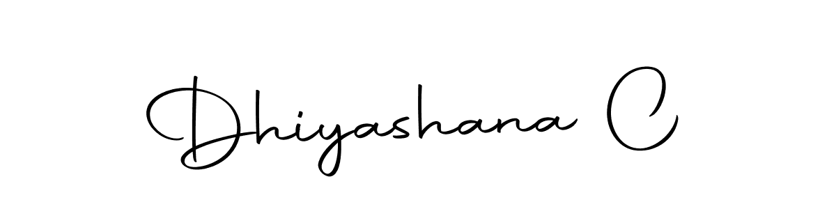 How to make Dhiyashana C signature? Autography-DOLnW is a professional autograph style. Create handwritten signature for Dhiyashana C name. Dhiyashana C signature style 10 images and pictures png