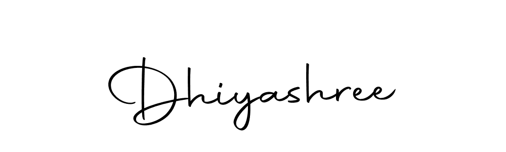 Make a beautiful signature design for name Dhiyashree. With this signature (Autography-DOLnW) style, you can create a handwritten signature for free. Dhiyashree signature style 10 images and pictures png