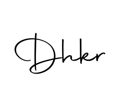 Use a signature maker to create a handwritten signature online. With this signature software, you can design (Autography-DOLnW) your own signature for name Dhkr. Dhkr signature style 10 images and pictures png