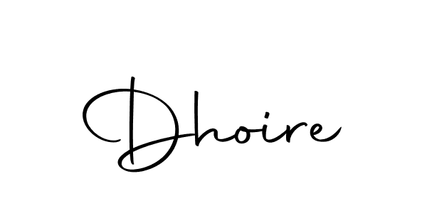 Design your own signature with our free online signature maker. With this signature software, you can create a handwritten (Autography-DOLnW) signature for name Dhoire. Dhoire signature style 10 images and pictures png