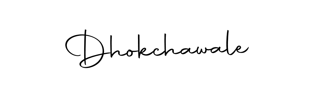 Dhokchawale stylish signature style. Best Handwritten Sign (Autography-DOLnW) for my name. Handwritten Signature Collection Ideas for my name Dhokchawale. Dhokchawale signature style 10 images and pictures png