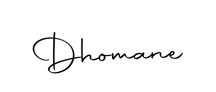 Design your own signature with our free online signature maker. With this signature software, you can create a handwritten (Autography-DOLnW) signature for name Dhomane. Dhomane signature style 10 images and pictures png