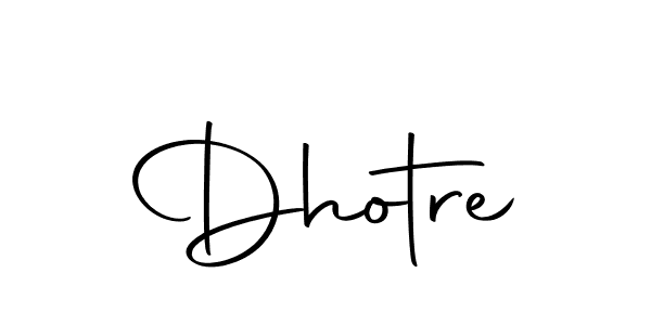 Use a signature maker to create a handwritten signature online. With this signature software, you can design (Autography-DOLnW) your own signature for name Dhotre. Dhotre signature style 10 images and pictures png