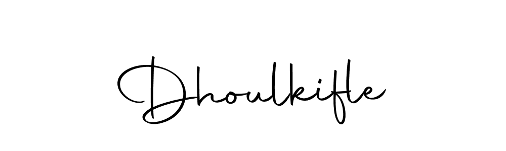 if you are searching for the best signature style for your name Dhoulkifle. so please give up your signature search. here we have designed multiple signature styles  using Autography-DOLnW. Dhoulkifle signature style 10 images and pictures png