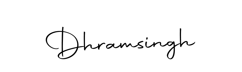 Make a beautiful signature design for name Dhramsingh. Use this online signature maker to create a handwritten signature for free. Dhramsingh signature style 10 images and pictures png