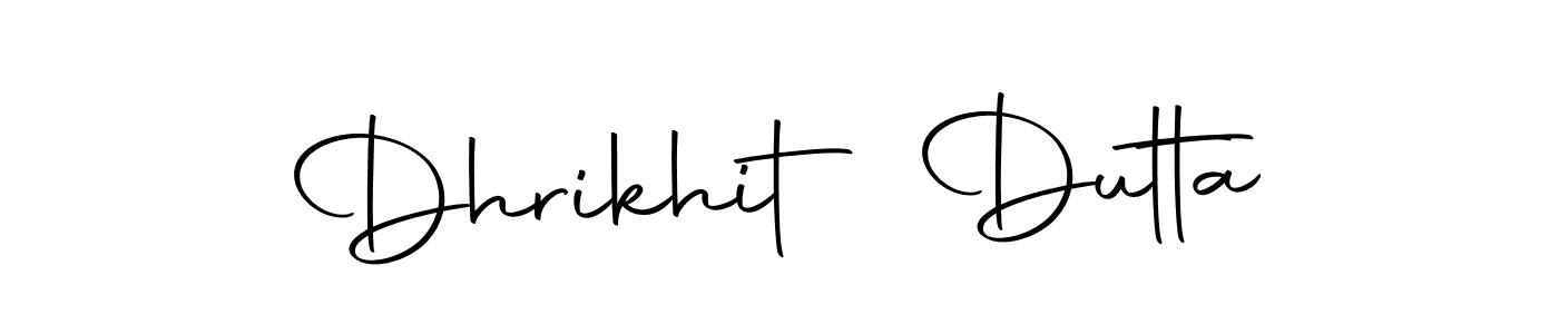 Create a beautiful signature design for name Dhrikhit Dutta. With this signature (Autography-DOLnW) fonts, you can make a handwritten signature for free. Dhrikhit Dutta signature style 10 images and pictures png