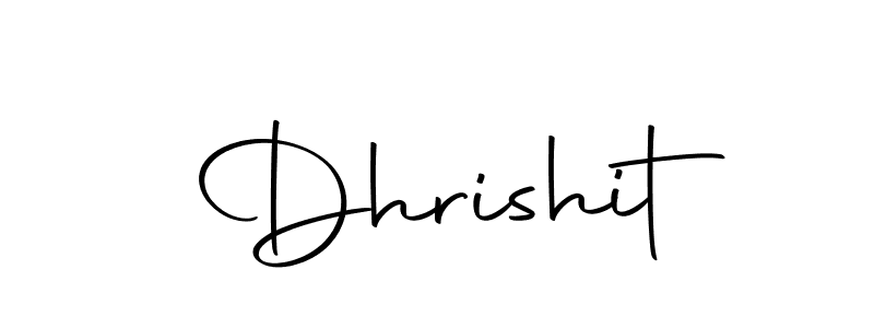 You should practise on your own different ways (Autography-DOLnW) to write your name (Dhrishit) in signature. don't let someone else do it for you. Dhrishit signature style 10 images and pictures png