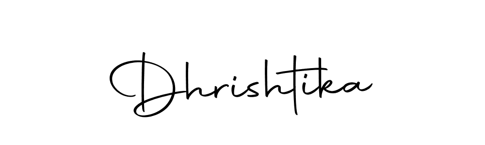 You can use this online signature creator to create a handwritten signature for the name Dhrishtika. This is the best online autograph maker. Dhrishtika signature style 10 images and pictures png