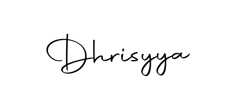 Also we have Dhrisyya name is the best signature style. Create professional handwritten signature collection using Autography-DOLnW autograph style. Dhrisyya signature style 10 images and pictures png