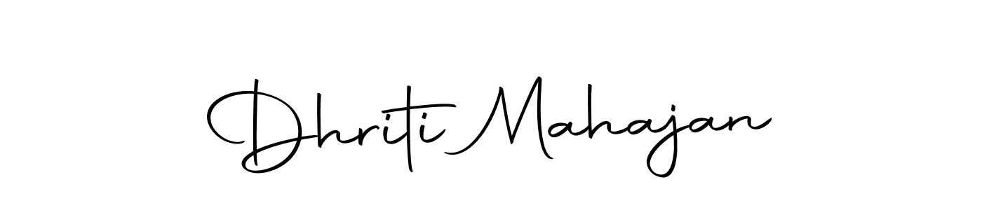 How to make Dhriti Mahajan signature? Autography-DOLnW is a professional autograph style. Create handwritten signature for Dhriti Mahajan name. Dhriti Mahajan signature style 10 images and pictures png