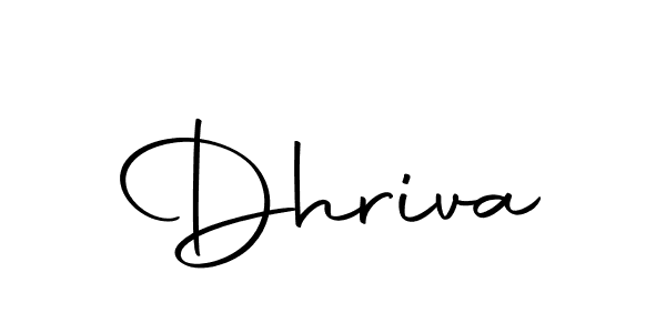 Make a beautiful signature design for name Dhriva. With this signature (Autography-DOLnW) style, you can create a handwritten signature for free. Dhriva signature style 10 images and pictures png