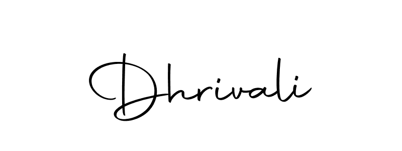 Dhrivali stylish signature style. Best Handwritten Sign (Autography-DOLnW) for my name. Handwritten Signature Collection Ideas for my name Dhrivali. Dhrivali signature style 10 images and pictures png