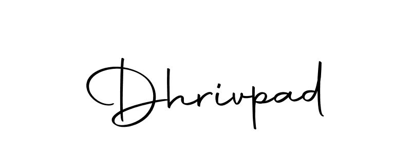 Make a beautiful signature design for name Dhrivpad. Use this online signature maker to create a handwritten signature for free. Dhrivpad signature style 10 images and pictures png