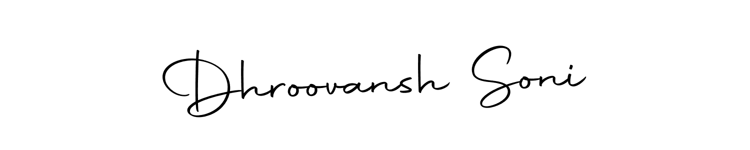 Make a beautiful signature design for name Dhroovansh Soni. Use this online signature maker to create a handwritten signature for free. Dhroovansh Soni signature style 10 images and pictures png