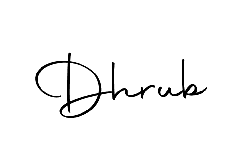Make a beautiful signature design for name Dhrub. Use this online signature maker to create a handwritten signature for free. Dhrub signature style 10 images and pictures png