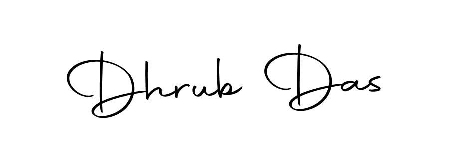 Use a signature maker to create a handwritten signature online. With this signature software, you can design (Autography-DOLnW) your own signature for name Dhrub Das. Dhrub Das signature style 10 images and pictures png