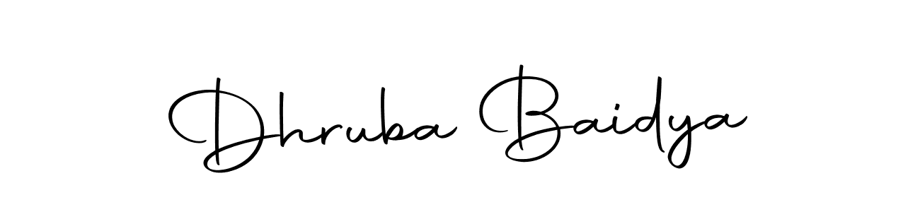 Design your own signature with our free online signature maker. With this signature software, you can create a handwritten (Autography-DOLnW) signature for name Dhruba Baidya. Dhruba Baidya signature style 10 images and pictures png