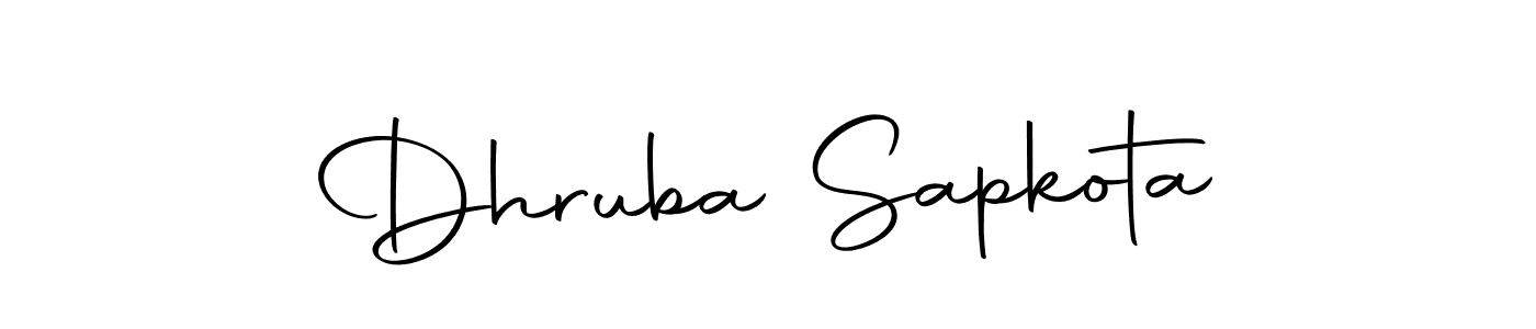 Here are the top 10 professional signature styles for the name Dhruba Sapkota. These are the best autograph styles you can use for your name. Dhruba Sapkota signature style 10 images and pictures png