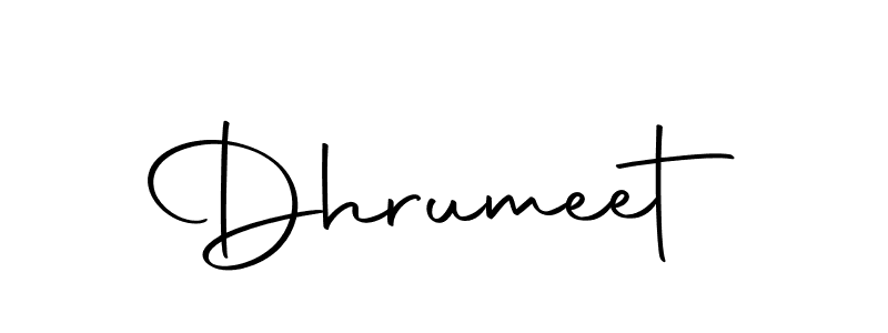 Make a beautiful signature design for name Dhrumeet. With this signature (Autography-DOLnW) style, you can create a handwritten signature for free. Dhrumeet signature style 10 images and pictures png