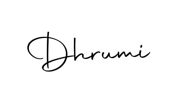 Make a beautiful signature design for name Dhrumi. With this signature (Autography-DOLnW) style, you can create a handwritten signature for free. Dhrumi signature style 10 images and pictures png