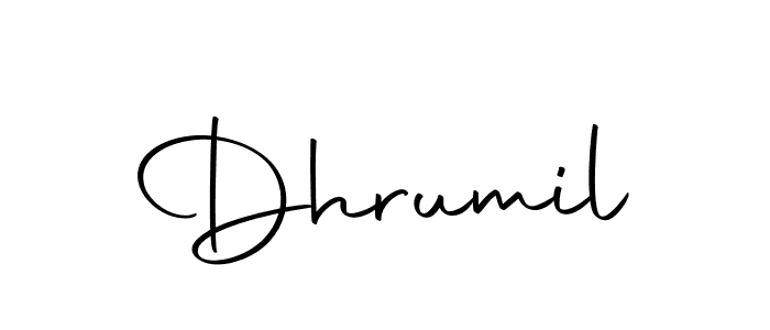 You can use this online signature creator to create a handwritten signature for the name Dhrumil. This is the best online autograph maker. Dhrumil signature style 10 images and pictures png