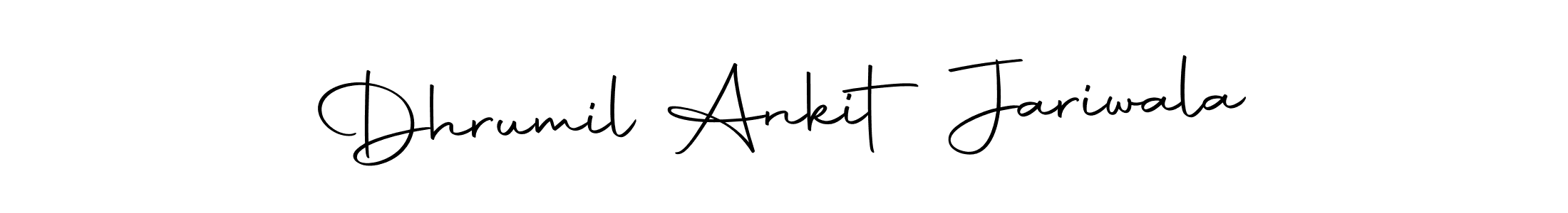Make a beautiful signature design for name Dhrumil Ankit Jariwala. Use this online signature maker to create a handwritten signature for free. Dhrumil Ankit Jariwala signature style 10 images and pictures png