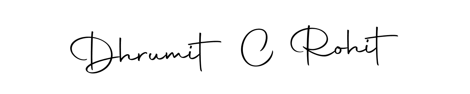 Also we have Dhrumit C Rohit name is the best signature style. Create professional handwritten signature collection using Autography-DOLnW autograph style. Dhrumit C Rohit signature style 10 images and pictures png