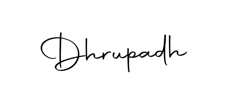 Create a beautiful signature design for name Dhrupadh. With this signature (Autography-DOLnW) fonts, you can make a handwritten signature for free. Dhrupadh signature style 10 images and pictures png