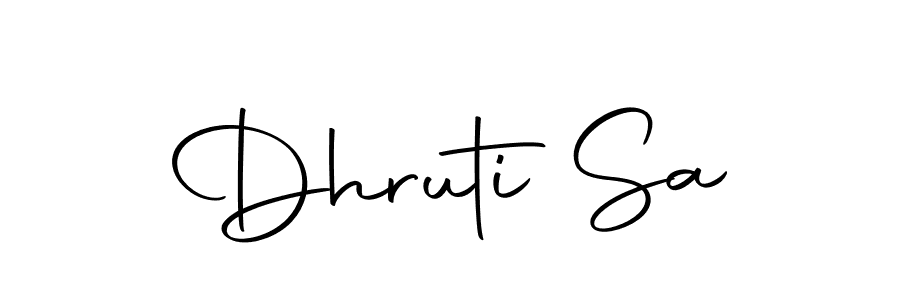 Make a beautiful signature design for name Dhruti Sa. Use this online signature maker to create a handwritten signature for free. Dhruti Sa signature style 10 images and pictures png