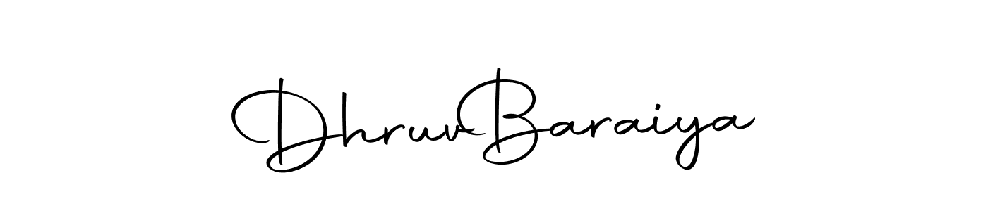 You can use this online signature creator to create a handwritten signature for the name Dhruv  Baraiya. This is the best online autograph maker. Dhruv  Baraiya signature style 10 images and pictures png