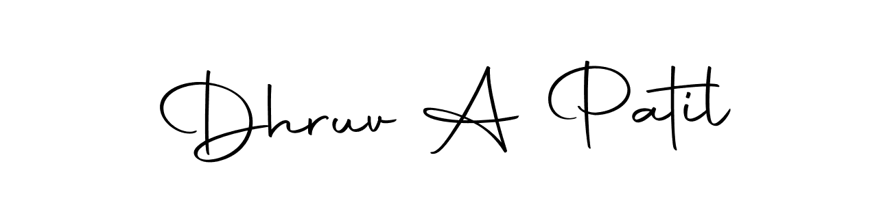 Make a beautiful signature design for name Dhruv A Patil. With this signature (Autography-DOLnW) style, you can create a handwritten signature for free. Dhruv A Patil signature style 10 images and pictures png