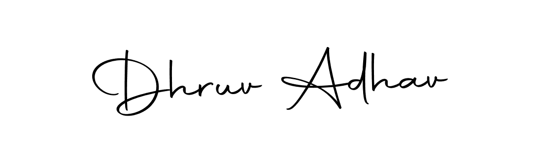 It looks lik you need a new signature style for name Dhruv Adhav. Design unique handwritten (Autography-DOLnW) signature with our free signature maker in just a few clicks. Dhruv Adhav signature style 10 images and pictures png