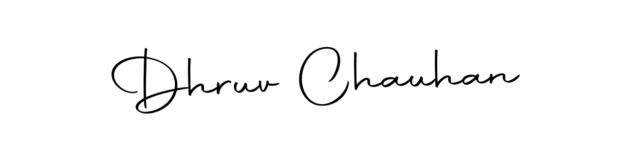 Make a beautiful signature design for name Dhruv Chauhan. Use this online signature maker to create a handwritten signature for free. Dhruv Chauhan signature style 10 images and pictures png